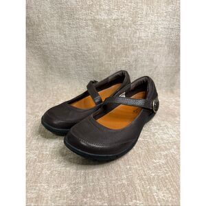 Merrell Women's Dassie Leather Buckle Strap Mary Jane Shoes Espresso Size 7.5
